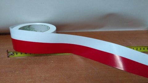 Wstążka 5 cm x 50y biało-czerwona flaga 111900 Wstążka 5 cm x 50y biało-czerwona flaga 111900