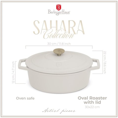 EMALIOWANA BRYTFANNA ŻELIWNA 4.65L 30CM BERLINGER HAUS STRONG MOLD SAHARA BH-6540 EMALIOWANA BRYTFANNA ŻELIWNA 4.65L 30CM BERLINGER HAUS STRONG MOLD SAHARA BH-6540