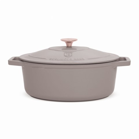 EMALIOWANA BRYTFANNA ŻELIWNA 4.65L 30CM BERLINGER HAUS STRONG MOLD TAUPE BH-6541 EMALIOWANA BRYTFANNA ŻELIWNA 4.65L 30CM BERLINGER HAUS STRONG MOLD TAUPE BH-6541