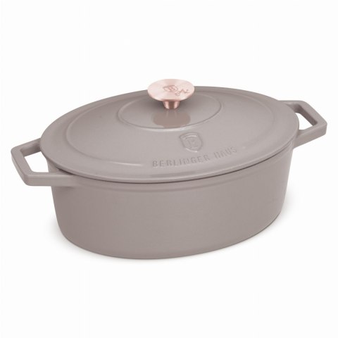 EMALIOWANA BRYTFANNA ŻELIWNA 4.65L 30CM BERLINGER HAUS STRONG MOLD TAUPE BH-6541 EMALIOWANA BRYTFANNA ŻELIWNA 4.65L 30CM BERLINGER HAUS STRONG MOLD TAUPE BH-6541
