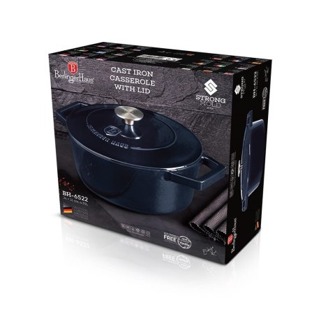 EMALIOWANY GARNEK ŻELIWNY 4.35L 24CM BERLINGER HAUS STRONG MOLD BH-6522 EMALIOWANY GARNEK ŻELIWNY 4.35L 24CM BERLINGER HAUS STRONG MOLD BH-6522