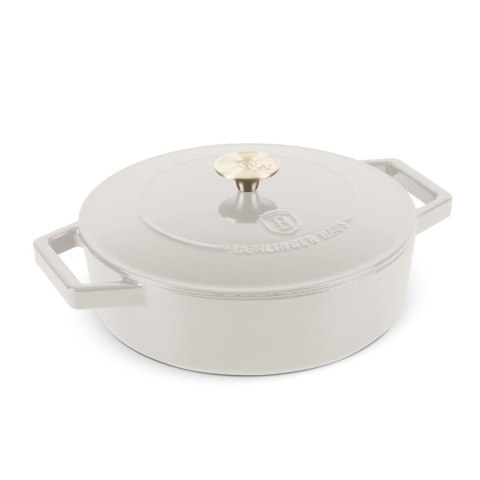 EMALIOWANY NISKI GARNEK ŻELIWNY 2.57L 26CM BERLINGER HAUS STRONG MOLD SAHARA BH-6530 EMALIOWANY NISKI GARNEK ŻELIWNY 2.57L 26CM BERLINGER HAUS STRONG MOLD SAHARA BH-6530
