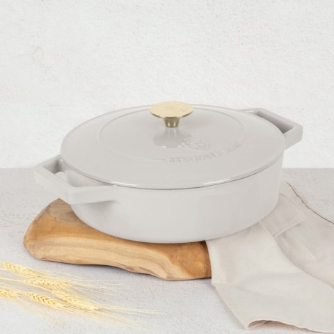 EMALIOWANY NISKI GARNEK ŻELIWNY 2.57L 26CM BERLINGER HAUS STRONG MOLD SAHARA BH-6530 EMALIOWANY NISKI GARNEK ŻELIWNY 2.57L 26CM BERLINGER HAUS STRONG MOLD SAHARA BH-6530