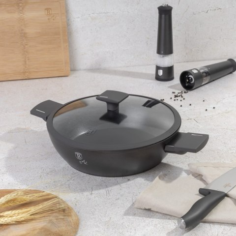 GARNEK NISKI TYTANOWY Z POKRYWKĄ 28CM 3.8L BERLINGER HAUS ANTRACIT BH-8128 GARNEK NISKI TYTANOWY Z POKRYWKĄ 28CM 3.8L BERLINGER HAUS ANTRACIT BH-8128