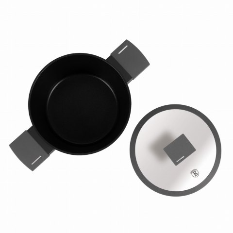 GARNEK TYTANOWY Z POKRYWKĄ 24CM 4.1L BERLINGER HAUS ANTRACIT BH-8131 GARNEK TYTANOWY Z POKRYWKĄ 24CM 4.1L BERLINGER HAUS ANTRACIT BH-8131