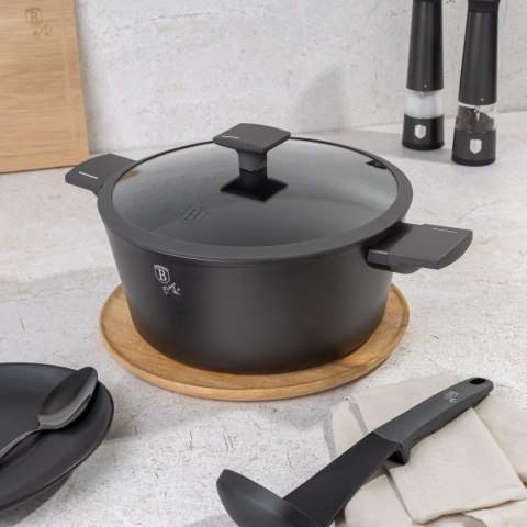 GARNEK TYTANOWY Z POKRYWKĄ 28CM 6.1L BERLINGER HAUS ANTRACIT BH-8132 GARNEK TYTANOWY Z POKRYWKĄ 28CM 6.1L BERLINGER HAUS ANTRACIT BH-8132