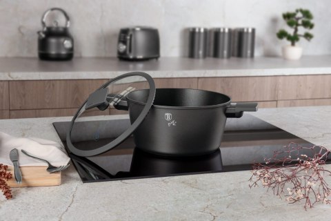 GARNEK TYTANOWY Z POKRYWKĄ 28CM 6.1L BERLINGER HAUS ANTRACIT BH-8132 GARNEK TYTANOWY Z POKRYWKĄ 28CM 6.1L BERLINGER HAUS ANTRACIT BH-8132