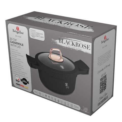 GARNEK Z POWŁOKĄ TYTANOWĄ 2.8L 20CM BERLINGER HAUS BLACK ROSE BH-1456 GARNEK Z POWŁOKĄ TYTANOWĄ 2.8L 20CM BERLINGER HAUS BLACK ROSE BH-1456