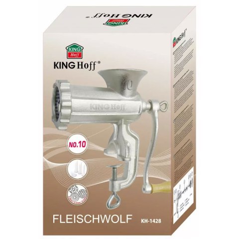 MASZYNKA ŻELIWNA DO MIELENIA MIĘSA #10 + AKCESORIA KiNGHOFF KH-1428 MASZYNKA ŻELIWNA DO MIELENIA MIĘSA #10 + AKCESORIA KiNGHOFF KH-1428