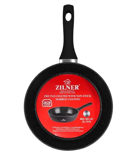 PATELNIA GŁĘBOKA 26CM 2.6L POWŁOKA MARMUROWA ZILNER ZL-7707 / 9210 PATELNIA GŁĘBOKA 26CM 2.6L POWŁOKA MARMUROWA ZILNER ZL-7707 / 9210