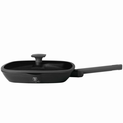 PATELNIA GRILLOWA TYTANOWA Z POKRYWKĄ 28CM BERLINGER HAUS ANTRACIT BH-8127 PATELNIA GRILLOWA TYTANOWA Z POKRYWKĄ 28CM BERLINGER HAUS ANTRACIT BH-8127
