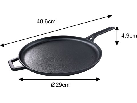 PATELNIA NALEŚNIKOWA ŻELIWNA 29 CM KINGHOFF KH-1895 PATELNIA NALEŚNIKOWA ŻELIWNA 29 CM KINGHOFF KH-1895