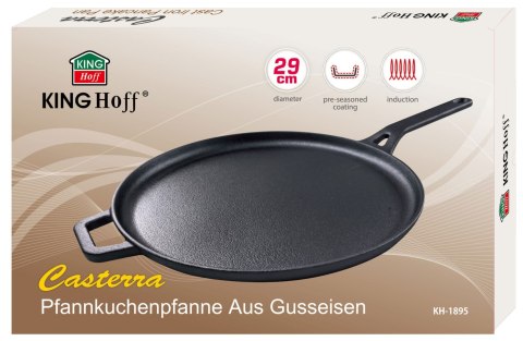 PATELNIA NALEŚNIKOWA ŻELIWNA 29 CM KINGHOFF KH-1895 PATELNIA NALEŚNIKOWA ŻELIWNA 29 CM KINGHOFF KH-1895