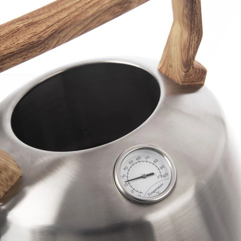 Czajnik na Gaz Indukcja z Gwizdkiem Termometrem Stalowy Solidny ORION 3,2 L Czajnik na Gaz Indukcja z Gwizdkiem Termometrem Stalowy Solidny ORION 3,2 L