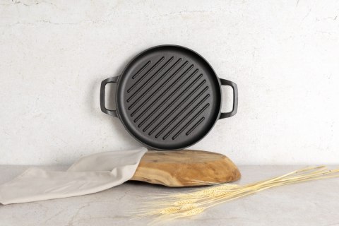 ŻELIWNA PŁYTA GRILLOWA OKRĄGŁA 33CM BERLINGER HAUS STRONG MOLD BH-6533 ŻELIWNA PŁYTA GRILLOWA OKRĄGŁA 33CM BERLINGER HAUS STRONG MOLD BH-6533