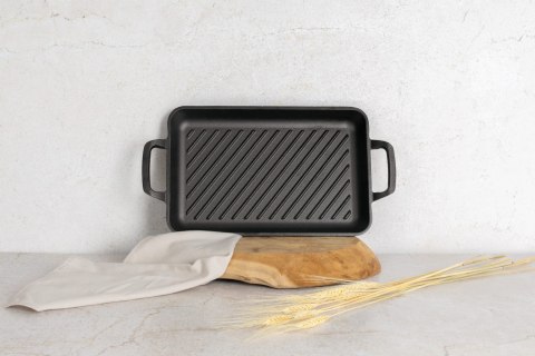 ŻELIWNA PŁYTA GRILLOWA PROSTOKĄTNA 33X22X4.5CM BERLINGER HAUS STRONG MOLD BH-6532 ŻELIWNA PŁYTA GRILLOWA PROSTOKĄTNA 33X22X4.5CM BERLINGER HAUS STRONG MOLD BH-6532
