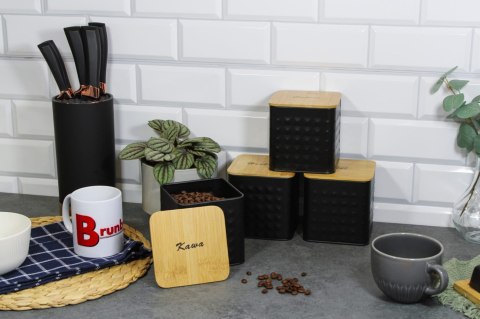 ZESTAW 4 POJEMNIKÓW KAWA HERBATA CUKIER SÓL BRUNBESTE BB-4261 (NAPISY PL) ZESTAW 4 POJEMNIKÓW KAWA HERBATA CUKIER SÓL BRUNBESTE BB-4261 (NAPISY PL)