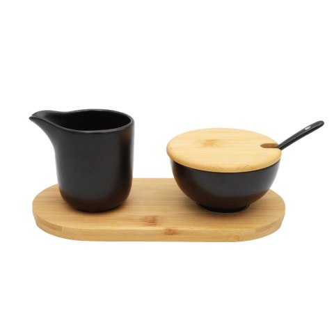 ZESTAW CERAMICZNA CUKIERNICZKA I MLECZNIK NA BAMBUSOWEJ PODSTAWCE BRUNBESTE BB-4503 ZESTAW CERAMICZNA CUKIERNICZKA I MLECZNIK NA BAMBUSOWEJ PODSTAWCE BRUNBESTE BB-4503