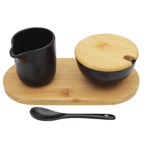 ZESTAW CERAMICZNA CUKIERNICZKA I MLECZNIK NA BAMBUSOWEJ PODSTAWCE BRUNBESTE BB-4503 ZESTAW CERAMICZNA CUKIERNICZKA I MLECZNIK NA BAMBUSOWEJ PODSTAWCE BRUNBESTE BB-4503