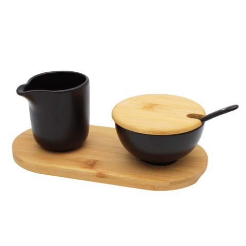 ZESTAW CERAMICZNA CUKIERNICZKA I MLECZNIK NA BAMBUSOWEJ PODSTAWCE BRUNBESTE BB-4503 ZESTAW CERAMICZNA CUKIERNICZKA I MLECZNIK NA BAMBUSOWEJ PODSTAWCE BRUNBESTE BB-4503