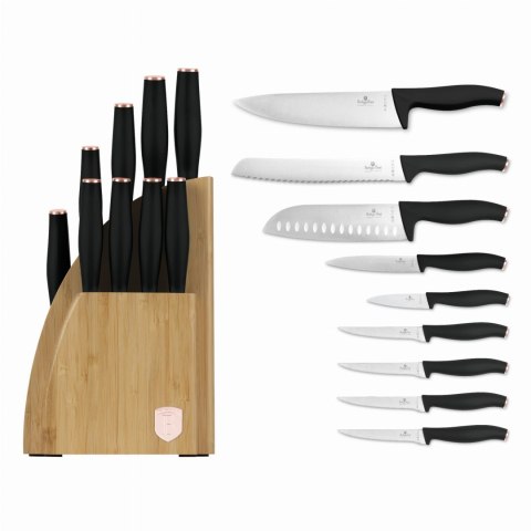 ZESTAW NOŻY W BLOKU BAMBUSOWYM 10-ELE BERLINGER HAUS BLACK ROSE BH-2760 ZESTAW NOŻY W BLOKU BAMBUSOWYM 10-ELE BERLINGER HAUS BLACK ROSE BH-2760