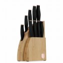 ZESTAW NOŻY W BLOKU BAMBUSOWYM 10-ELE BERLINGER HAUS BLACK ROSE BH-2760