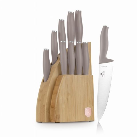 ZESTAW NOŻY W BLOKU BAMBUSOWYM 10-ELE BERLINGER HAUS TAUPE BH-3122 ZESTAW NOŻY W BLOKU BAMBUSOWYM 10-ELE BERLINGER HAUS TAUPE BH-3122