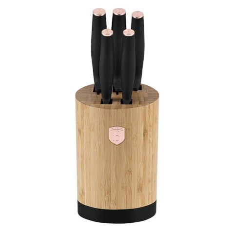 ZESTAW NOŻY W BLOKU BAMBUSOWYM 6-ELE BERLINGER HAUS BLACK ROSE BH-2752 ZESTAW NOŻY W BLOKU BAMBUSOWYM 6-ELE BERLINGER HAUS BLACK ROSE BH-2752