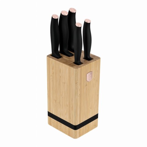 ZESTAW NOŻY W BLOKU BAMBUSOWYM 6-ELE BERLINGER HAUS BLACK ROSE BH-2970 ZESTAW NOŻY W BLOKU BAMBUSOWYM 6-ELE BERLINGER HAUS BLACK ROSE BH-2970