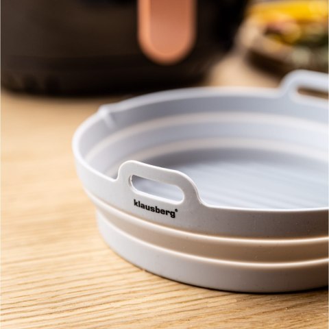 ZESTAW WKŁADÓW SILIKONOWYCH DO FRYTKOWNICY BEZTŁUSZCZOWEJ 2 SZTUKI OKRĄGŁY 20CM SKŁADANY KLAUSBERG KB-7789 ZESTAW WKŁADÓW SILIKONOWYCH DO FRYTKOWNICY BEZTŁUSZCZOWEJ 2 SZTUKI OKRĄGŁY 20CM SKŁADANY KLAUSBERG KB-7789