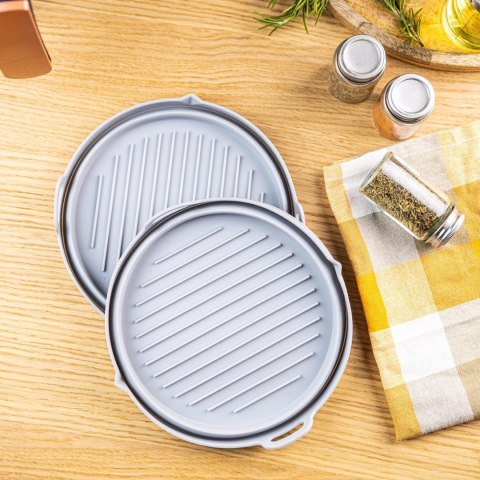 ZESTAW WKŁADÓW SILIKONOWYCH DO FRYTKOWNICY BEZTŁUSZCZOWEJ 2 SZTUKI OKRĄGŁY 20CM SKŁADANY KLAUSBERG KB-7789 ZESTAW WKŁADÓW SILIKONOWYCH DO FRYTKOWNICY BEZTŁUSZCZOWEJ 2 SZTUKI OKRĄGŁY 20CM SKŁADANY KLAUSBERG KB-7789