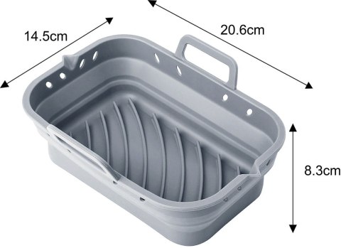 ZESTAW WKŁADÓW SILIKONOWYCH DO FRYTKOWNICY BEZTŁUSZCZOWEJ 2 SZTUKI PROSTOKĄTNY 20.5X14.5CM SKŁADANY KLAUSBERG KB-7791 ZESTAW WKŁADÓW SILIKONOWYCH DO FRYTKOWNICY BEZTŁUSZCZOWEJ 2 SZTUKI PROSTOKĄTNY 20.5X14.5CM SKŁADANY KLAUSBERG KB-7791