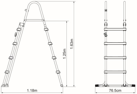 Drabinka do Basenu BESTWAY 122 cm Drabinka do Basenu BESTWAY 122 cm
