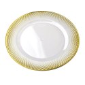 BLANCHE CLEAR Podtalerz artykuł dekoracyjny ze złotem 33x1,5cm