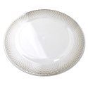 BLANCHE CLEAR Podtalerz artykuł dekoracyjny ze złotem 33x1,5cm