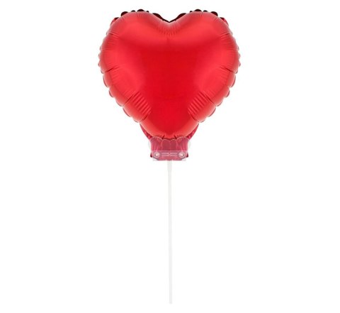 Balon Foliowy - Balon Serce, czerwone 27,5 cm Godan Balon Foliowy - Balon Serce, czerwone 27,5 cm Godan