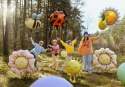 Balon foliowy Kwiatek, Stokrotka - rumiany różowy, 104x104 cm Partydeco
