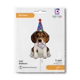 Balon foliowy, Pies urodzinowy, Grabo, 94cm Grabo