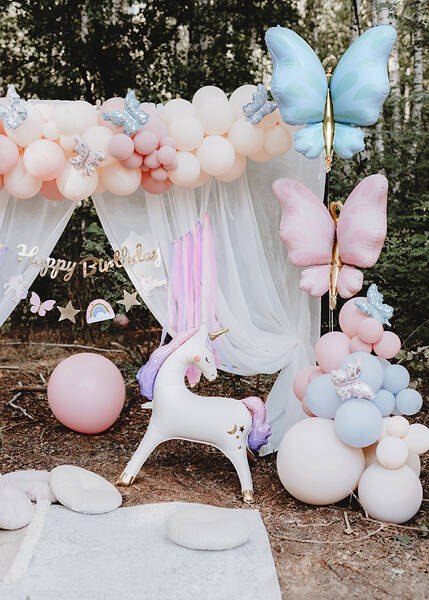 Balony foliowe do girland Motylki, 19x23 cm, 3szt Partydeco Balony foliowe do girland Motylki, 19x23 cm, 3szt Partydeco