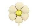 Balony foliowe do girland - Stokrotki, kremowe, 65cm, 4 szt. Partydeco