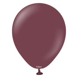 Balony lateksowe Burgundy, bordowy 45cm, 1 szt. Kalisan