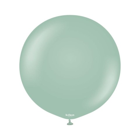 Balony lateksowe Kalisan Retro Winter Green, zielone, 60cm, 2szt. Kalisan