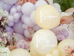 Balony lateksowe Macaron Pale Salmon, łososiowy, 13 cm, 100 szt. Kalisan
