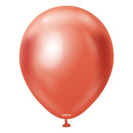 Balony lateksowe Mirror Red, czerwony, 13 cm, 100 szt. Kalisan