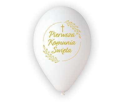 Balony lateksowe, Pierwsza Komunia kłosy, 30 cm, 25 szt Gemar Balony lateksowe, Pierwsza Komunia kłosy, 30 cm, 25 szt Gemar