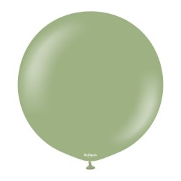 Balony lateksowe Retro Eucalyptus, zielony 60 cm, 2 szt. Kalisan