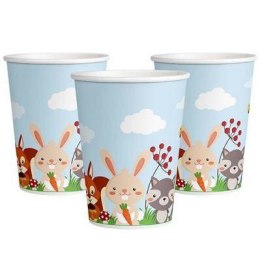 Kubeczki papierowe Leśne zwierzątka woodland 200ml, 8 szt. Arpex
