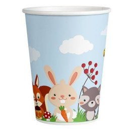 Kubeczki papierowe Leśne zwierzątka woodland 200ml, 8 szt. Arpex