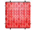 Panel cekinowy dekoracyjny czerwony, 30cm Godan