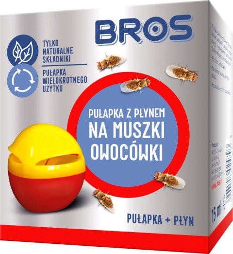 Pułapka z płynem na muszki owocówki Pułapka z płynem na muszki owocówki